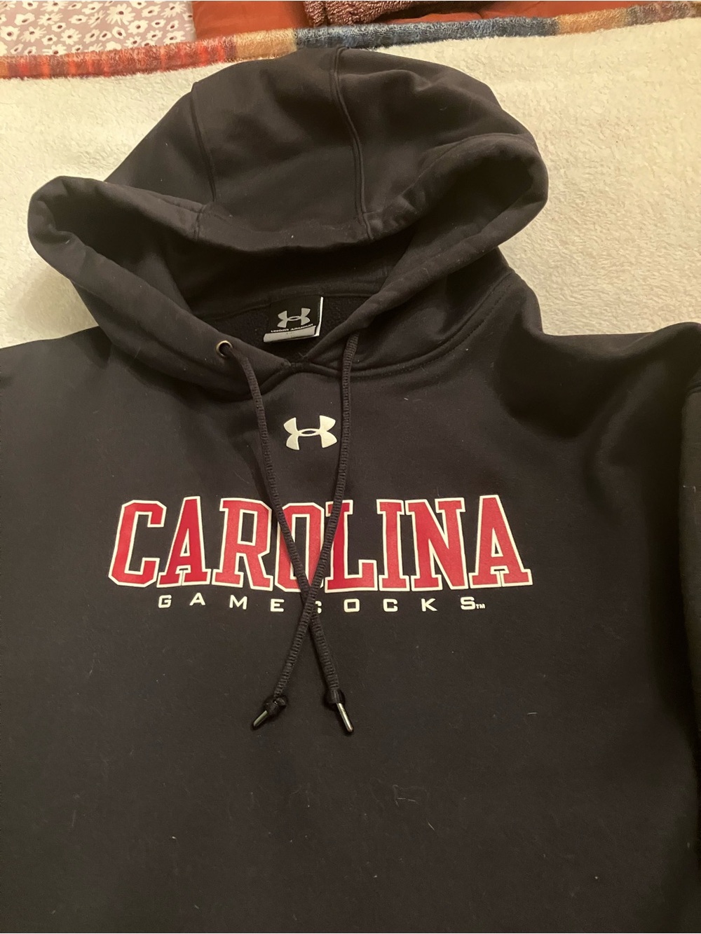 ** Under Armour Carolina Gamecocks Garnet & Black Pullover Hoodie size M
